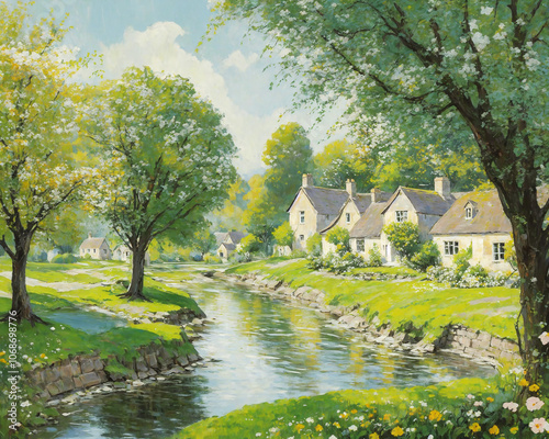 [ai art] small town in europe