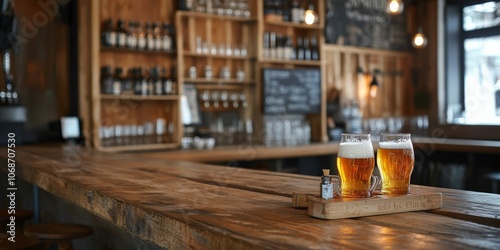 Local Brewery with Craft Beer Tasting Setup photo