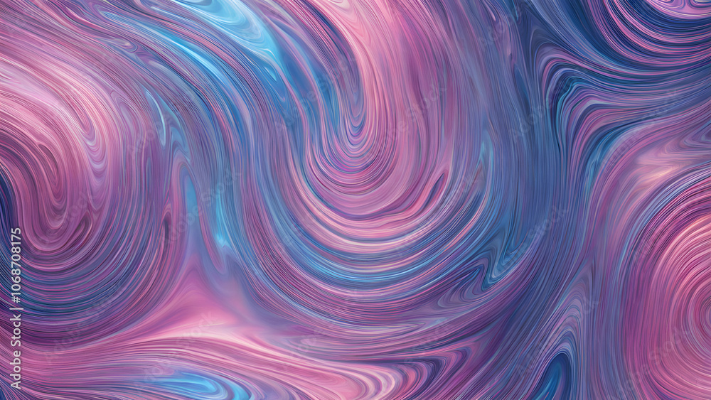 A dynamic iridescent swirl of pinks purples and blues with shimmering holographic reflections, Ai Generated A dynamic iridescent swirl of pinks purples and blues with shimmering holographic reflections, Ai Generated