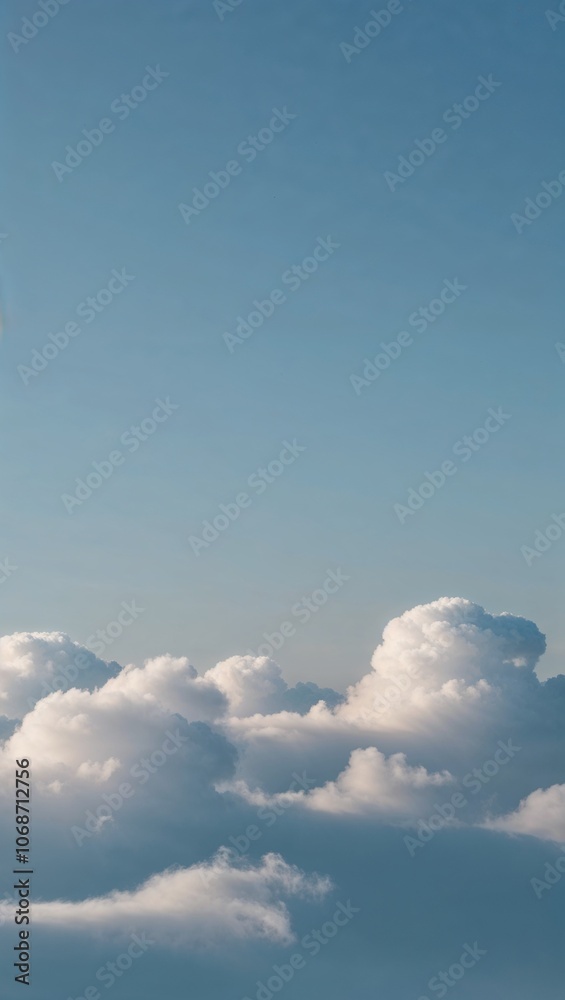 Subtle soft clouds background in blue tones for peaceful look Subtle soft clouds background in blue tones for peaceful look
