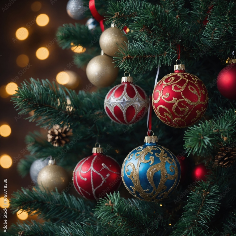 The holiday tree sparkles with magic The holiday tree sparkles with magic