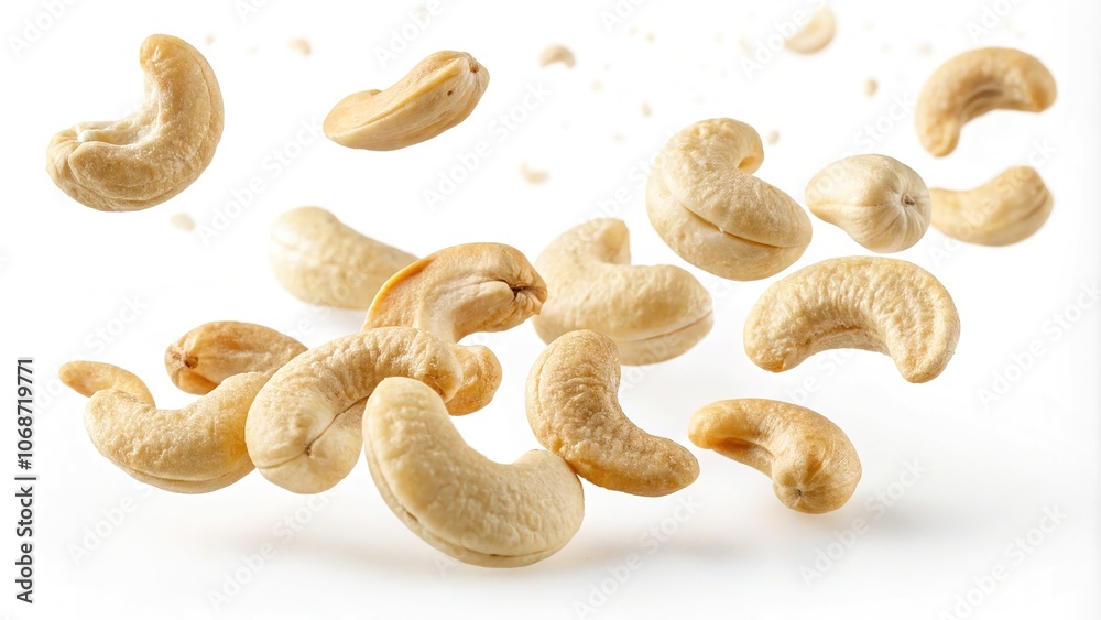 Falling Cashews - Levitation Food Photography Falling Cashews - Levitation Food Photography