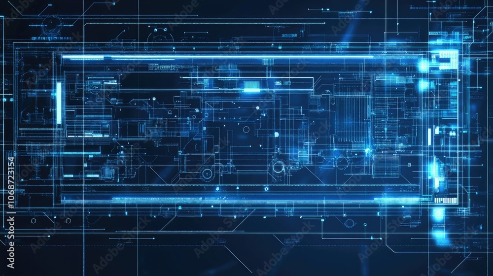 Futuristic Digital Technology Interface Design Futuristic Digital Technology Interface Design