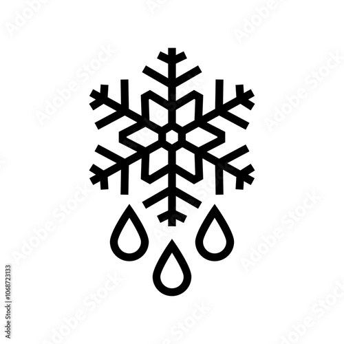 safe thawing food safety line icon vector. safe thawing food safety sign. isolated contour symbol black illustration