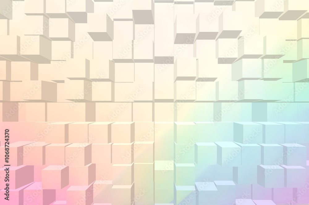 Pastel grainy noisy color gradient banner, extrude textured  poster header cover backdrop design
