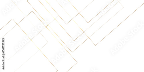 Modern minimal and clean white gold background with realistic line wave geometric circle shape, abstract white and gold colors with lines pattern texture computer geometric digital connection design .