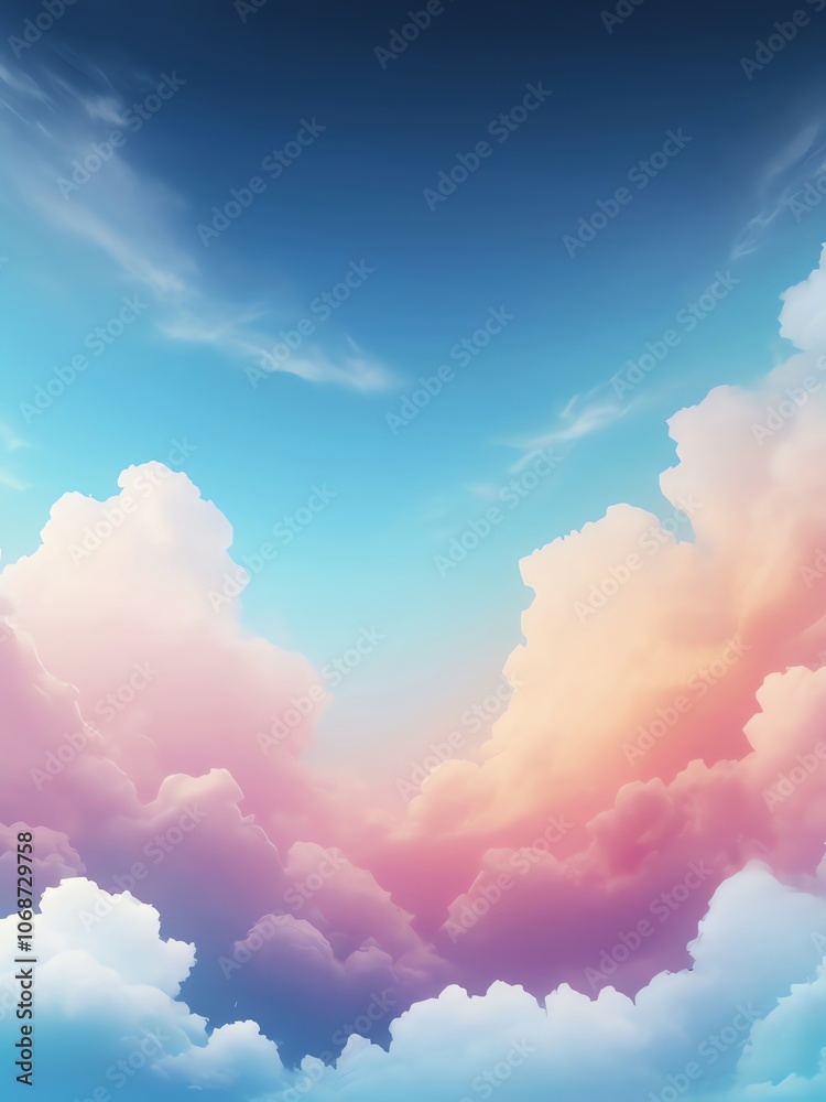 Dreamy Sky with Pastel Clouds Dreamy Sky with Pastel Clouds