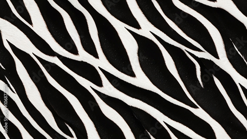 safari background and zebra fur texture in black and white striped natural pattern