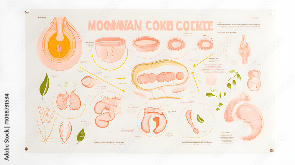Hormonal Cycle Diagram Printed on a Large Poster with Clear Illustrations and Labels, Highlighting Endocrinology, Health Education, and Scientific Visualization for Medical Learning Environments
Hormonal Cycle Diagram Printed on a Large Poster with Clear Illustrations and Labels, Highlighting Endocrinology, Health Education, and Scientific Visualization for Medical Learning Environments