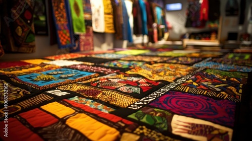 Intricate African Mkeka Mat Close-Up Detail
