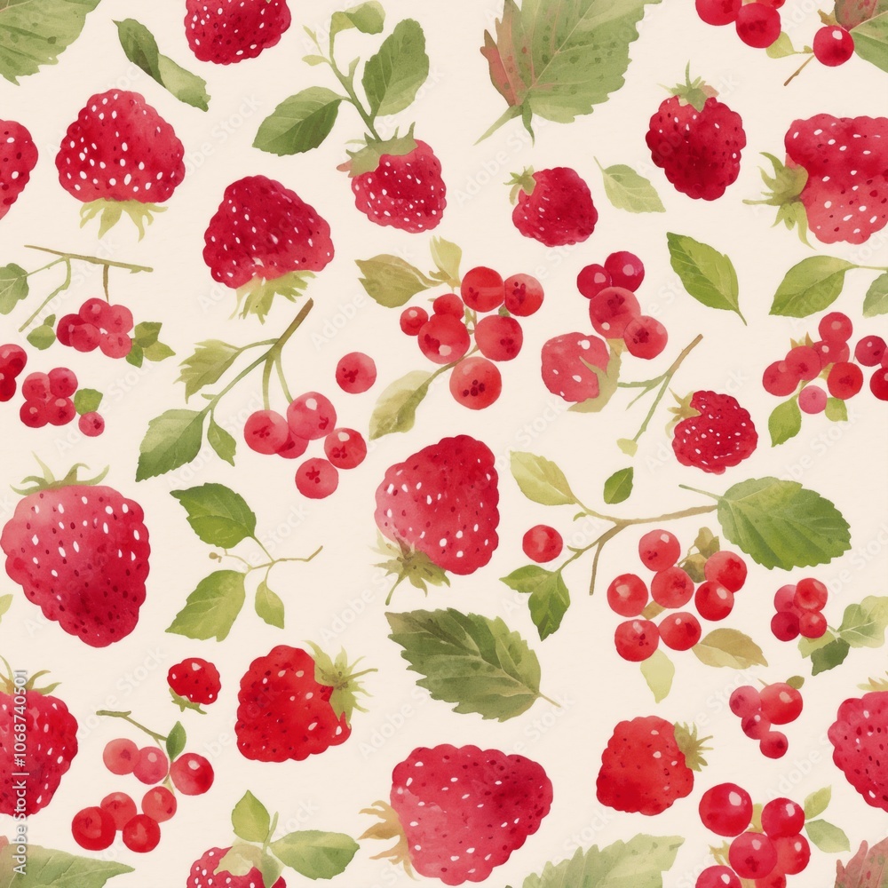 seamless pattern with berries seamless pattern with berries