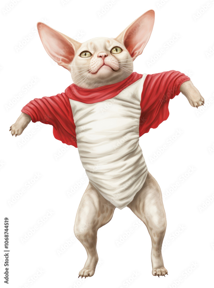 PNG Chubby Sphinx cat dancing pet costume mammal. PNG Chubby Sphinx cat dancing pet costume mammal.