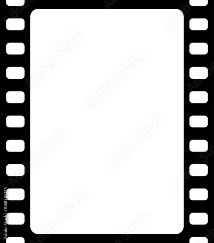 Grunge film strips. Old retro cinema movie strip. Video recording illustration.