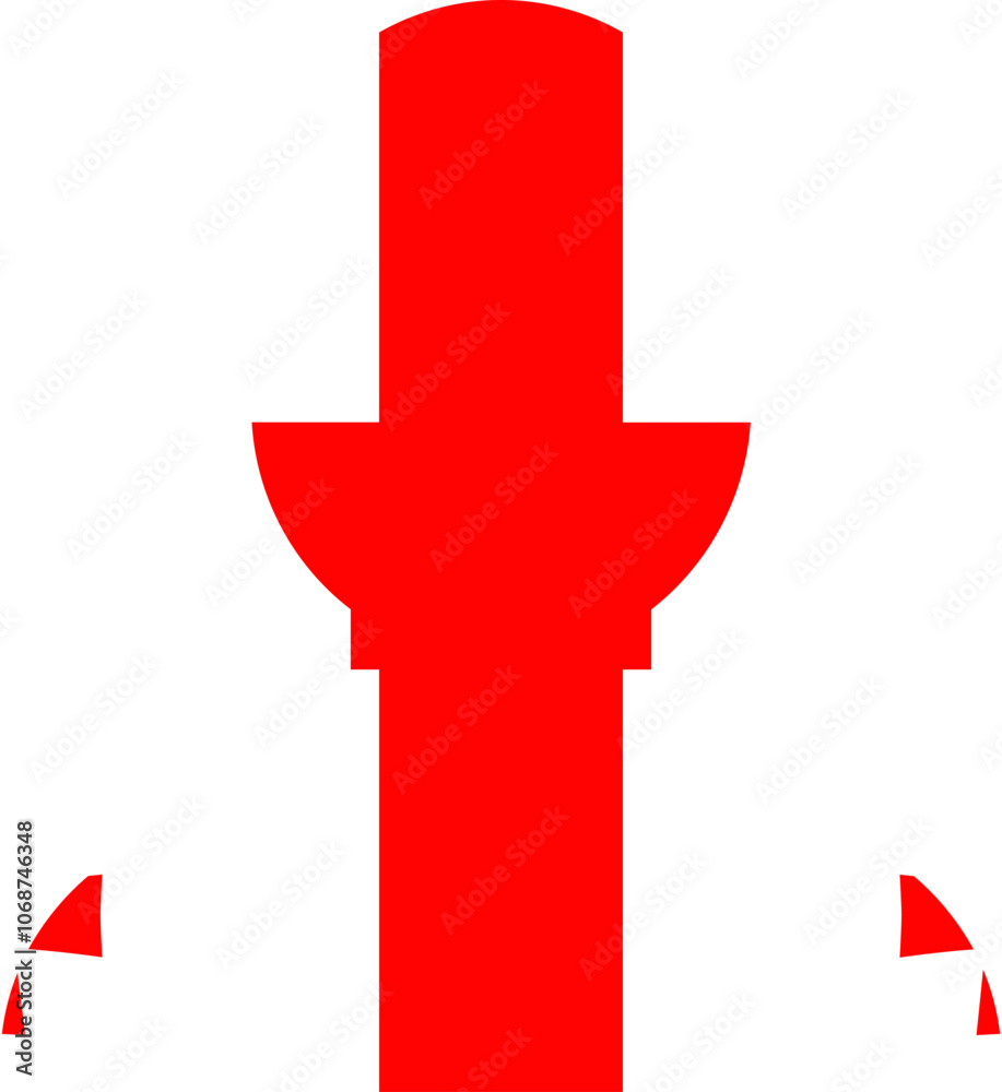 Obraz premium Georgia flag on Person Icon