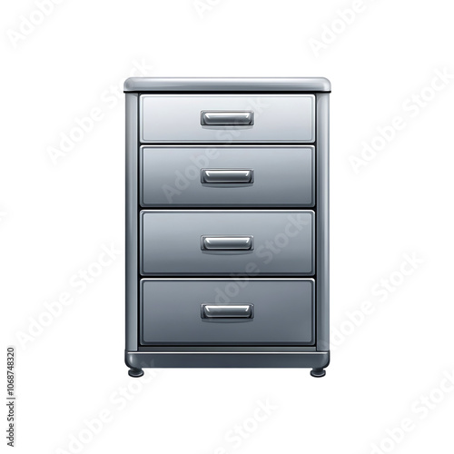 Locker isolated on a transparent background by AI generative.