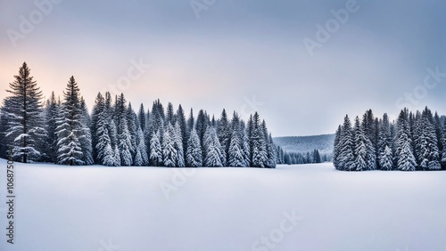 Tranquil winter scene