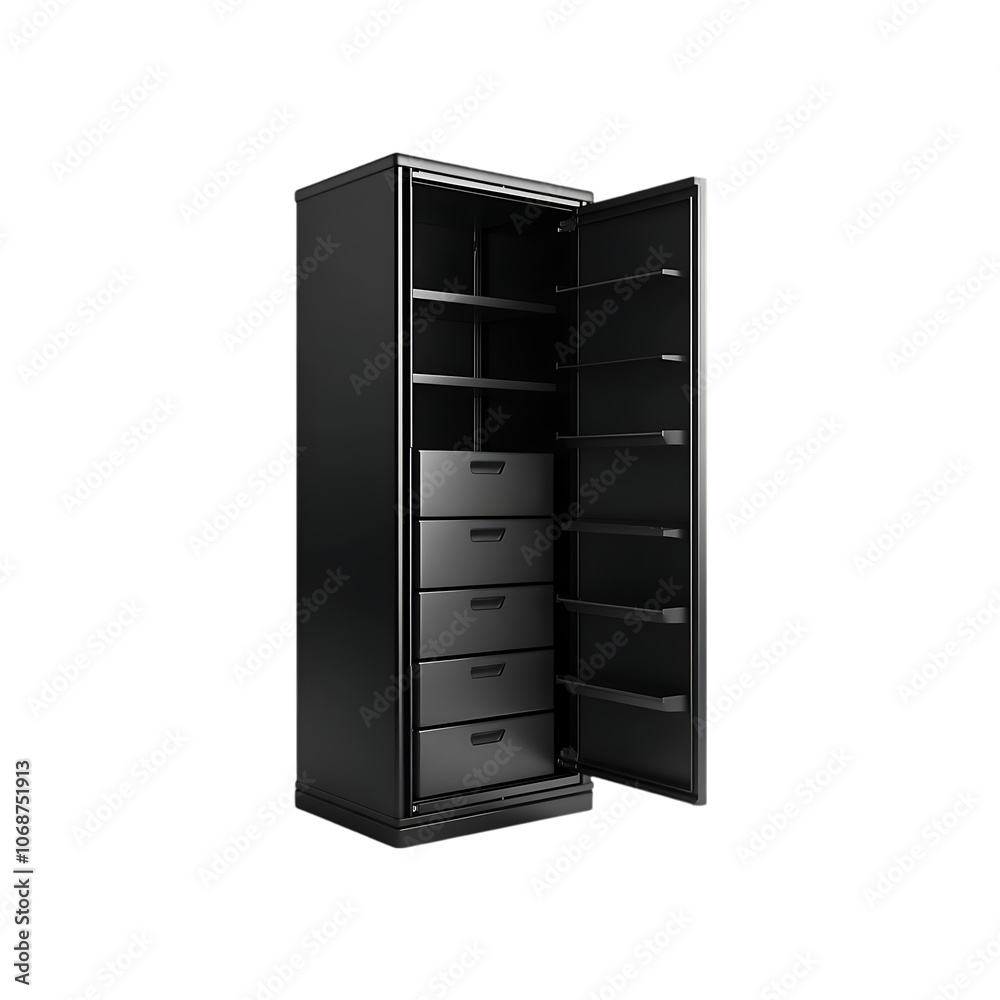 Locker isolated on a transparent background by AI generative. Locker isolated on a transparent background by AI generative.