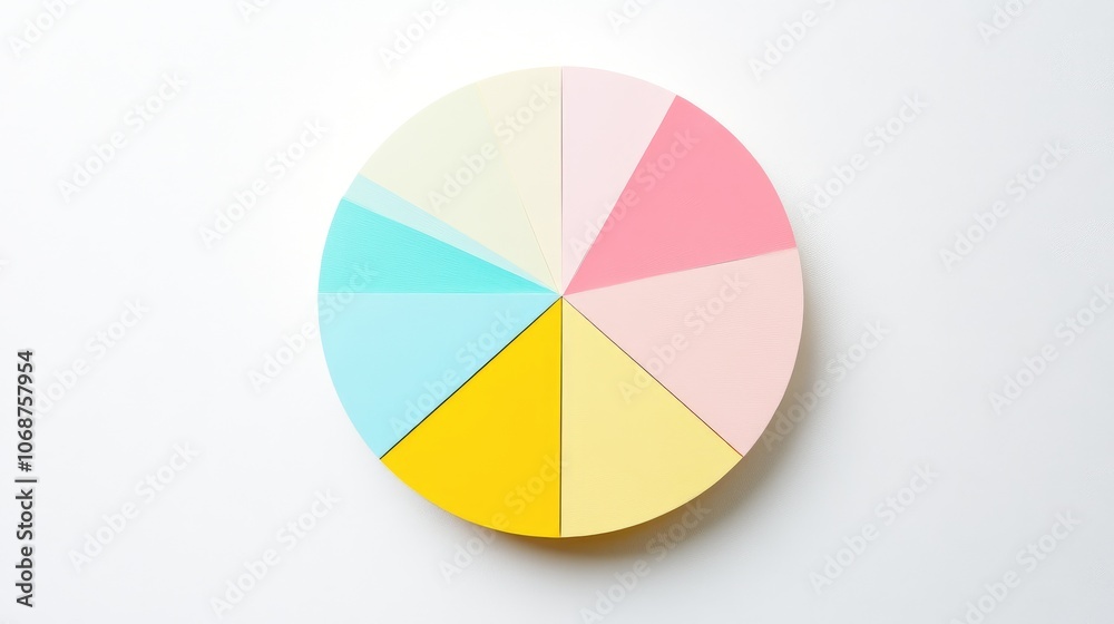 Colorful Geometric Pie Chart Representation Colorful Geometric Pie Chart Representation