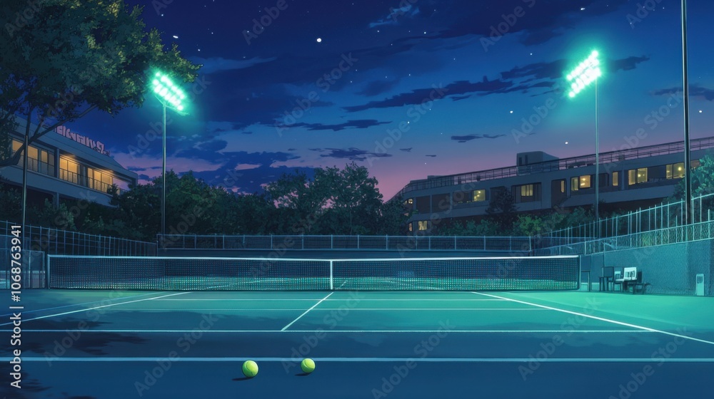 A Pause in the Action: The Humble Tennis Ball, Center Stage on a World-Famous Court A Pause in the Action: The Humble Tennis Ball, Center Stage on a World-Famous Court