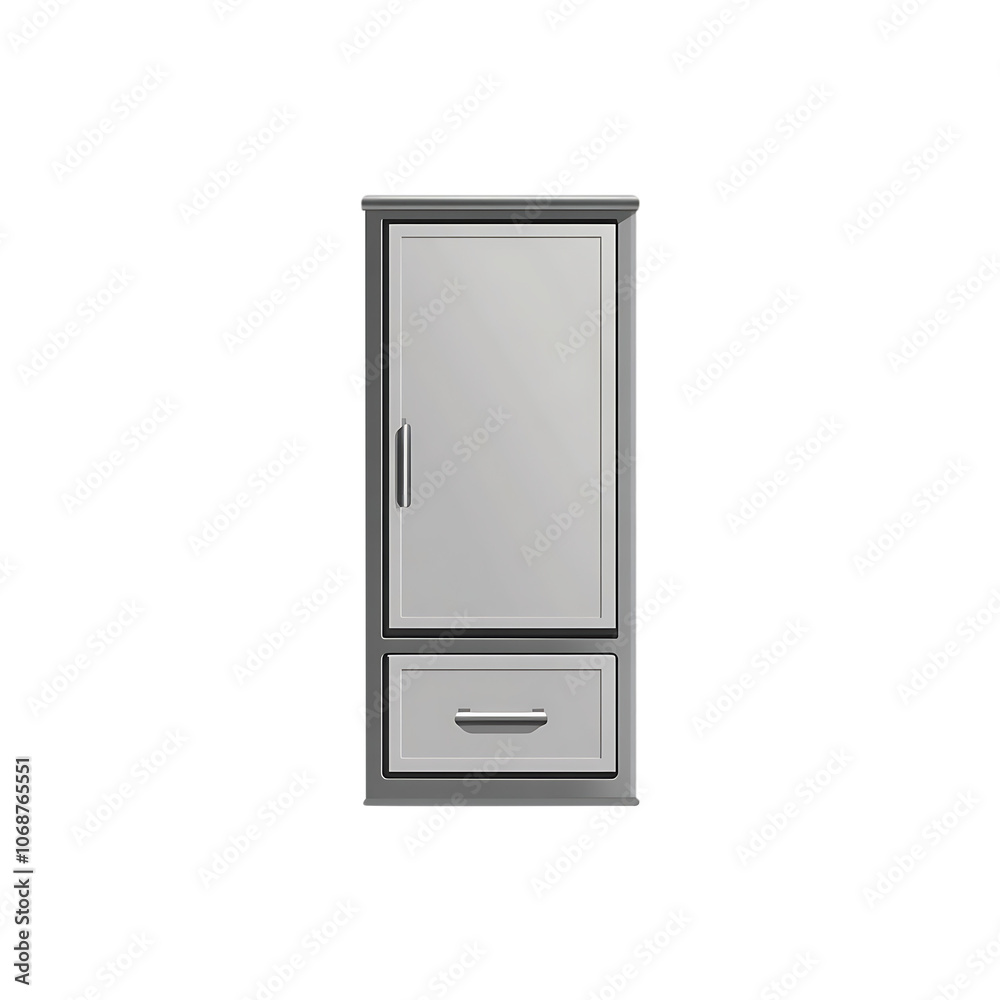 Locker isolated on a transparent background by AI generative. Locker isolated on a transparent background by AI generative.