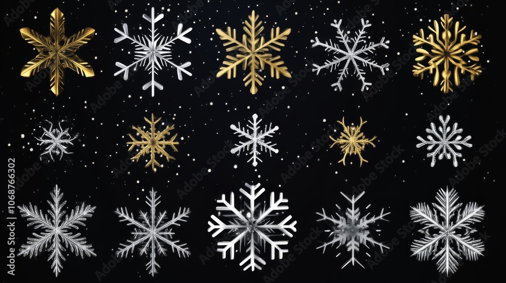 Sparkling Snowflakes: A Winter Wonderland Sparkling Snowflakes: A Winter Wonderland