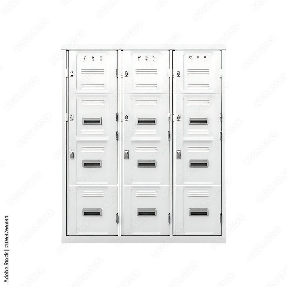 Locker isolated on a transparent background by AI generative. Locker isolated on a transparent background by AI generative.