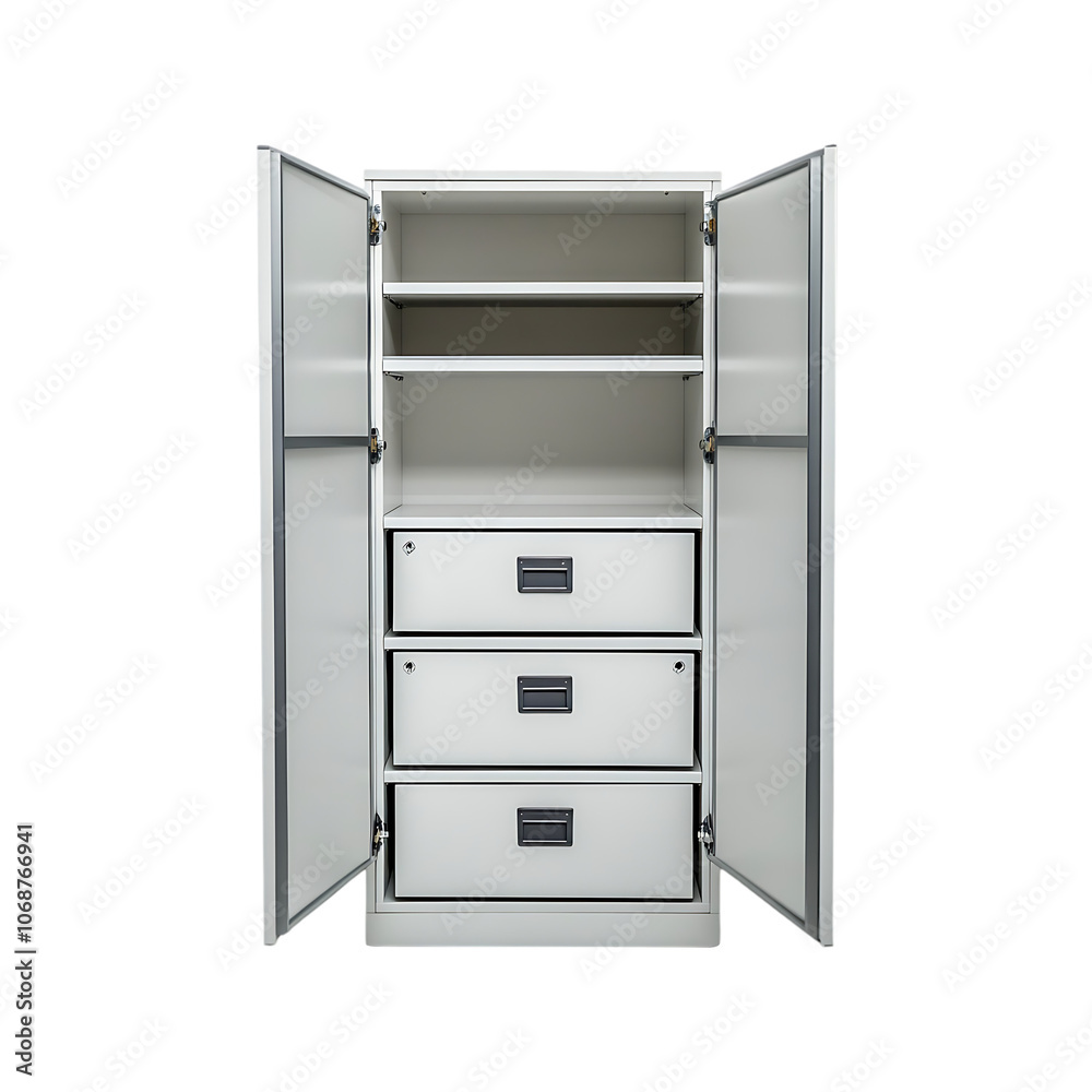 Locker isolated on a transparent background by AI generative. Locker isolated on a transparent background by AI generative.