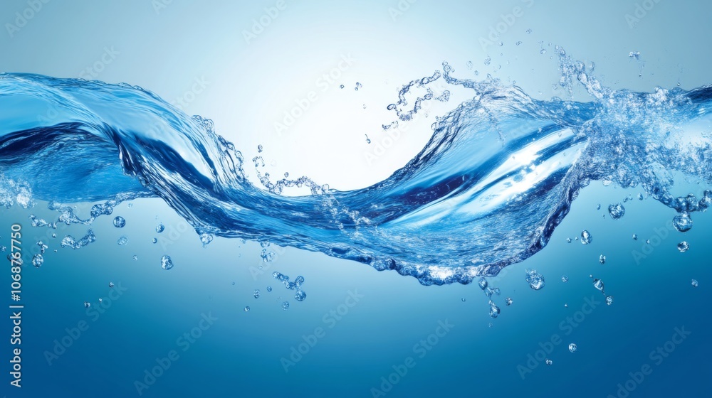 Water Splash: Blue Liquid Texture Background Water Splash: Blue Liquid Texture Background