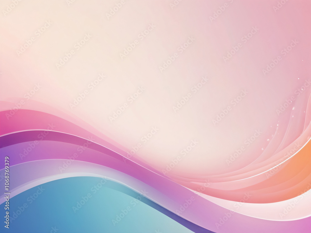 Smooth, abstract design with soft curves and ample blank space Smooth, abstract design with soft curves and ample blank space