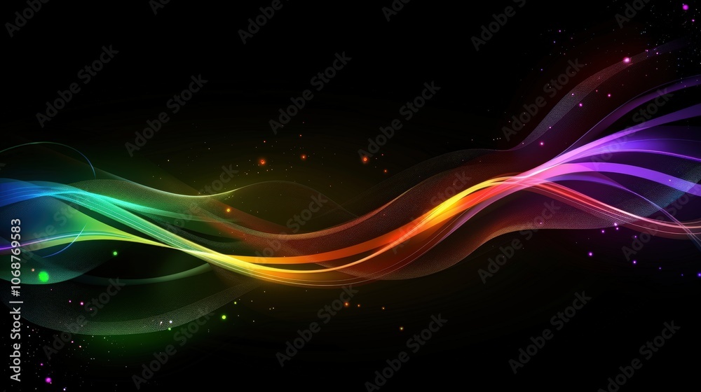 Obraz premium Colorful abstract waves