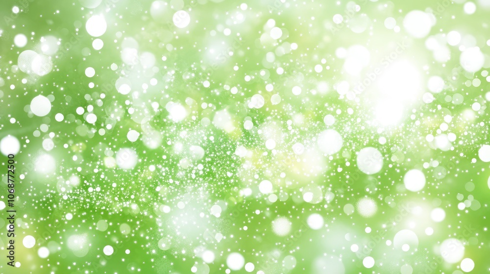 Soft Green Bokeh Background with Light Effects Soft Green Bokeh Background with Light Effects