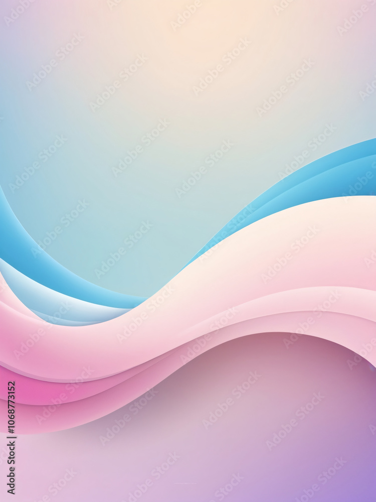 Smooth, abstract design with soft curves and ample blank space Smooth, abstract design with soft curves and ample blank space
