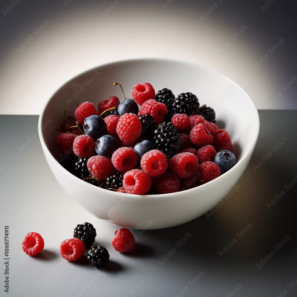Obst - Verschiedene Beeren für Müsli Obst - Verschiedene Beeren für Müsli