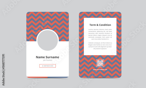 Identity card design template. Employee ID card design