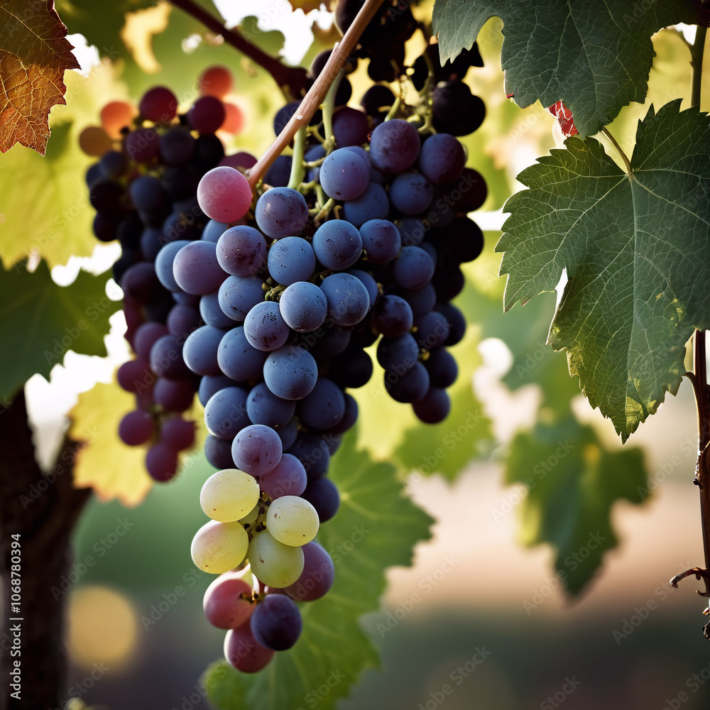 Obst - Weinreben am Weinstock Obst - Weinreben am Weinstock
