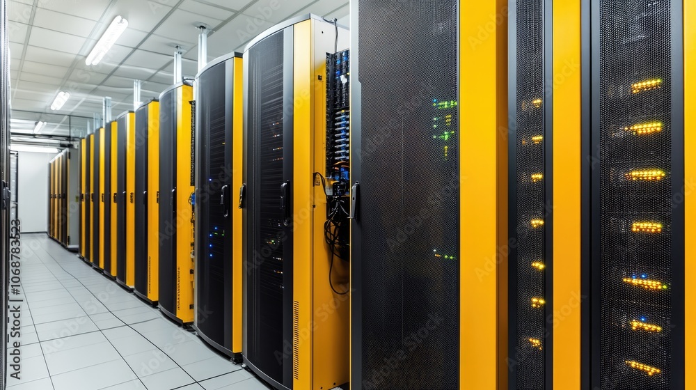 Modern Data Center with High-Performance Servers Modern Data Center with High-Performance Servers