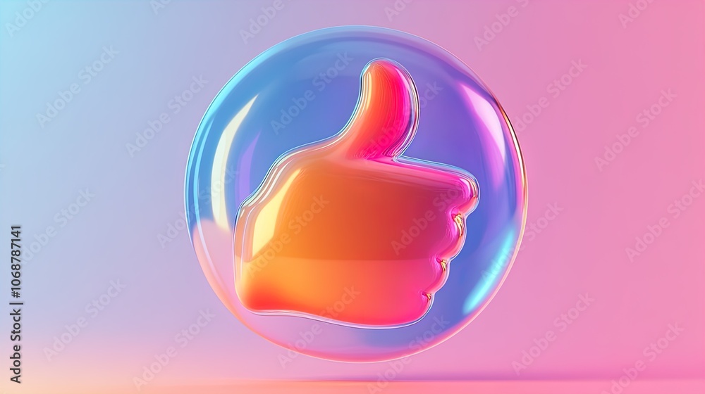 Brighten Your Space: Cheerful Glossy 3D Thumbs Up Icon in a Speech Bubble – Perfect as a Motivational Poster for Sports Interiors and Youthful Decor! Brighten Your Space: Cheerful Glossy 3D Thumbs Up Icon in a Speech Bubble – Perfect as a Motivational Poster for Sports Interiors and Youthful Decor!