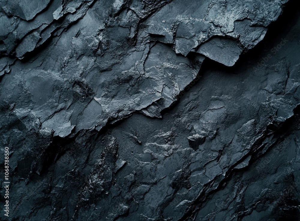 Dark grey rock texture with natural cracks and crevices. Dark grey rock texture with natural cracks and crevices.
