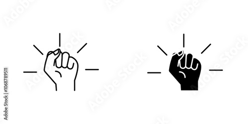Empowerment icon symbol collection on white background.