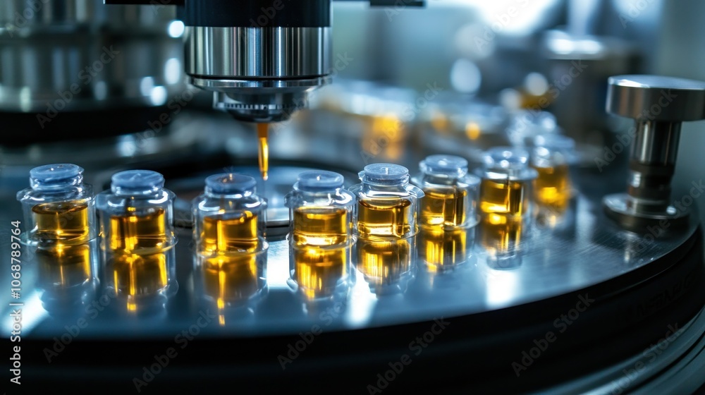 Automated Filling Process of Small Glass Vials with Liquid Automated Filling Process of Small Glass Vials with Liquid