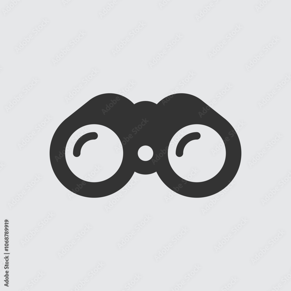 binoculars business departments mono icon binoculars business departments mono icon