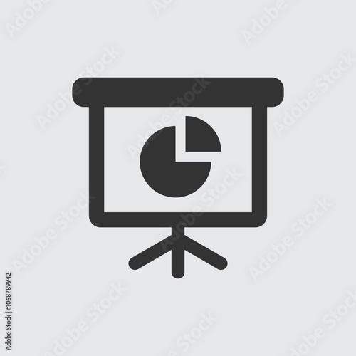 biz presentation business departments mono icon