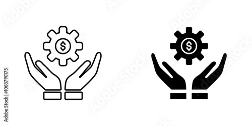Benefits icon symbol collection on white background.