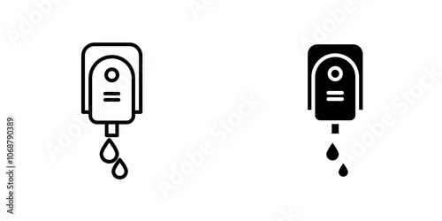 Electrical soap box icon symbol collection on white background.