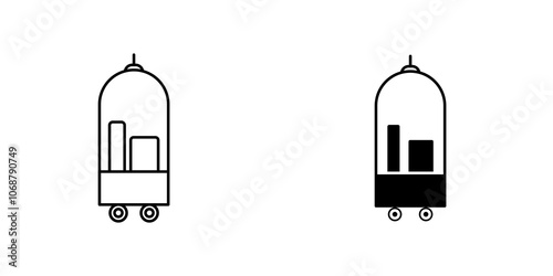 Hotel service icon symbol collection on white background.