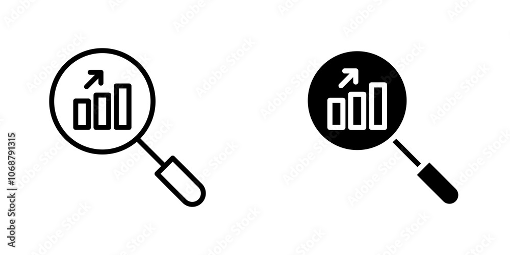 Analysis icon symbol collection on white background. Analysis icon symbol collection on white background.