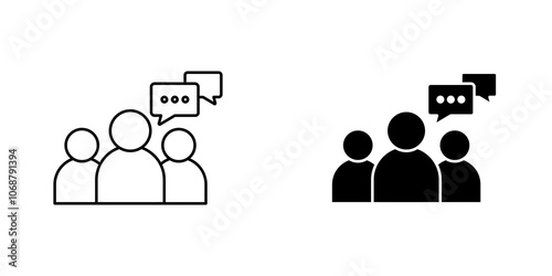 Expert opinion icon symbol collection on white background.