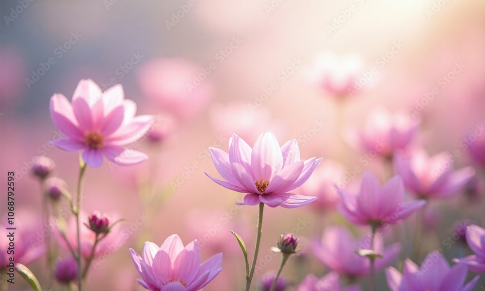 Soft pastel floral meadow dreamy spring background delicate Soft pastel floral meadow dreamy spring background delicate
