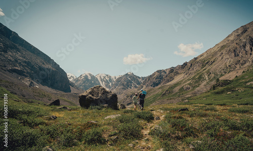 hike in backcountry photo