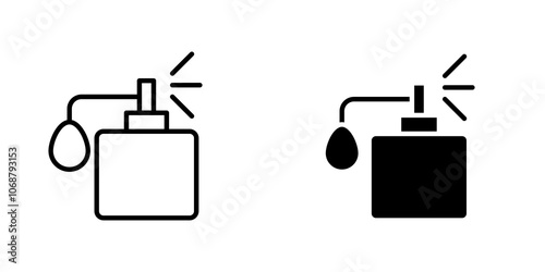 Parfum icon symbol collection on white background.